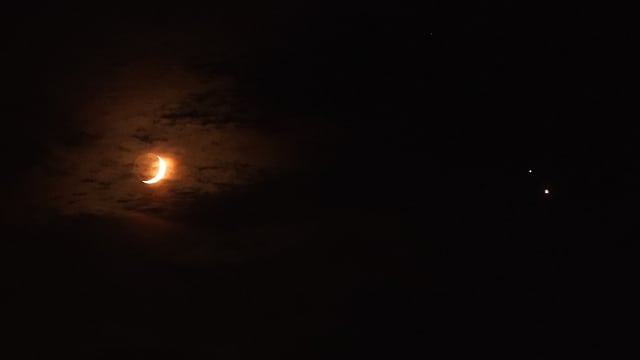 Zum Greifen nah...Jupiter Saturn und Mond Zum Greifen nah...Jupiter Saturn und Mond