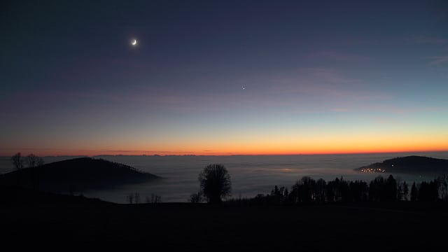 Jupiter und Saturn drei Tage vor der Konjunktion Jupiter und Saturn drei Tage vor der Konjunktion