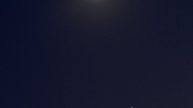 Mond, Merkur und Regulus Mond, Merkur und Regulus