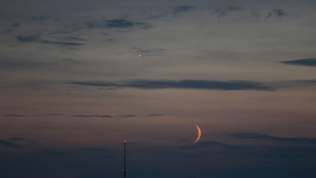 Mond und Venus Mond und Venus