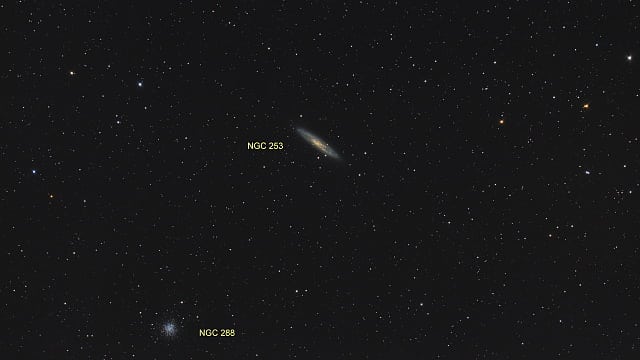 NGC 253 und NGC 288 (Objekte) NGC 253 und NGC 288 (Objekte)