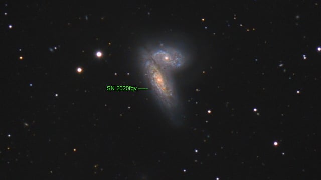 NGC 4567 / 4568 mit SN 2020fqv NGC 4567 / 4568 mit SN 2020fqv