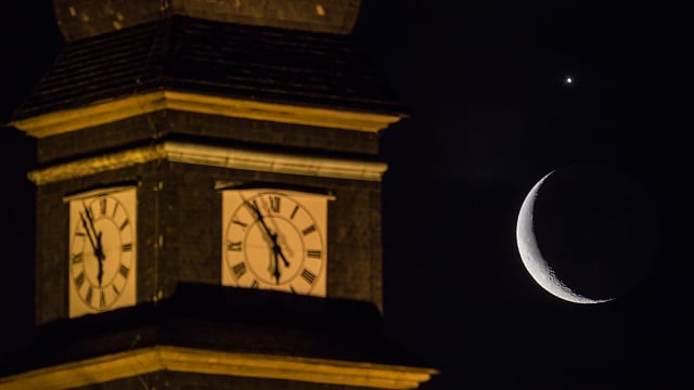 Mond und Venus Mond und Venus