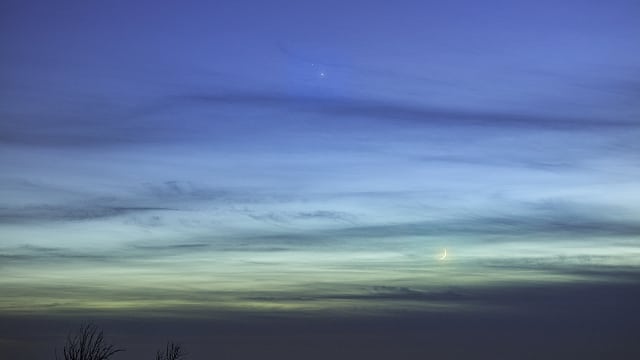 Große Konjunktion und Mond Große Konjunktion und Mond