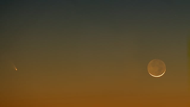 Komet PANSTARRS mit Uranus und Mond Komet PANSTARRS mit Uranus und Mond