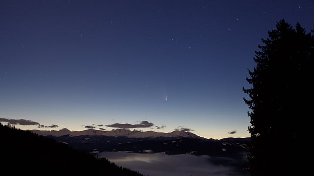 Panstarrs über den Nockbergen Panstarrs über den Nockbergen