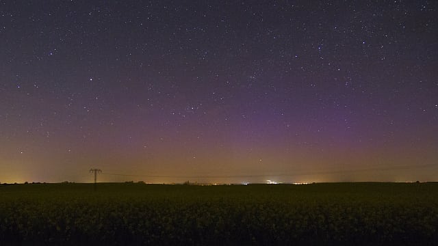 Fotografisches Polarlicht über Sachsen Fotografisches Polarlicht über Sachsen