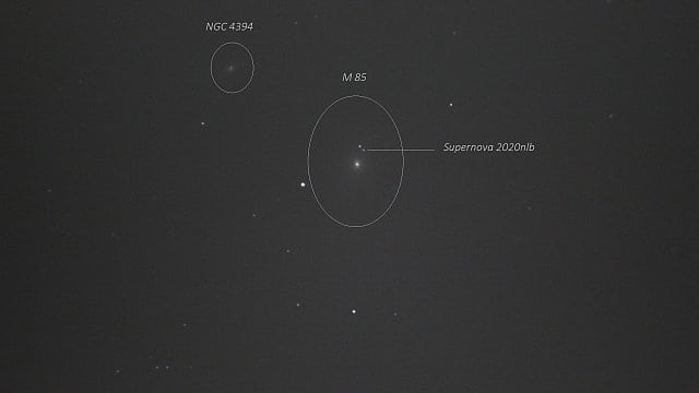 Supernova in Messier 85 Supernova in Messier 85
