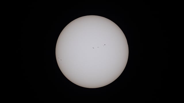 Sonnenfinsternis in Oregon, 1. Kontakt Sonnenfinsternis in Oregon, 1. Kontakt