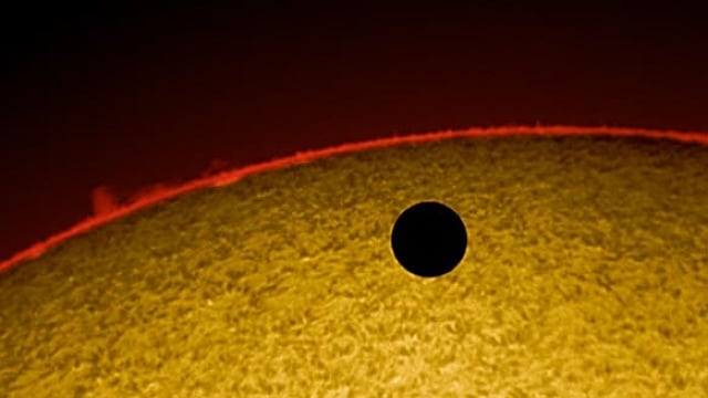 Venus-Transit 2012 im H-alpha-Licht Venus-Transit 2012 im H-alpha-Licht