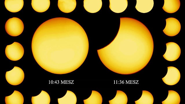 Partielle Sonnenfinsternis Zusammenstellung Partielle Sonnenfinsternis Zusammenstellung