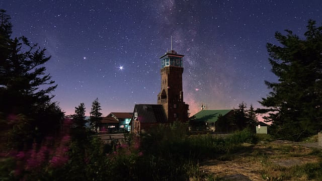 Eine Nacht auf der Hornisgrinde - Der Hornisgrindeturm Eine Nacht auf der Hornisgrinde - Der Hornisgrindeturm