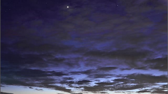 Venus und Jupiter über der Stadt Salzburg Venus und Jupiter über der Stadt Salzburg