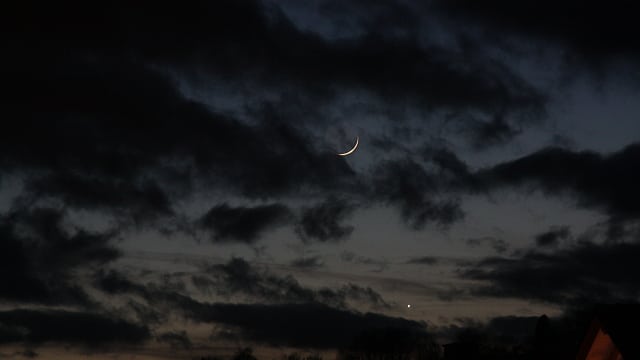 Mond und Venus am 2. Januar 2014 Mond und Venus am 2. Januar 2014