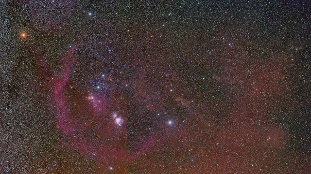 Orion-Weitfeldaufnahme Orion-Weitfeldaufnahme