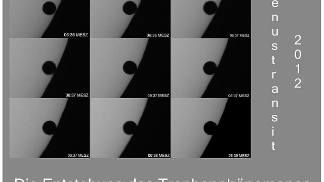 Venustransit 2012: Die Entstehung des Tropfenphänomenes Venustransit 2012: Die Entstehung des Tropfenphänomenes