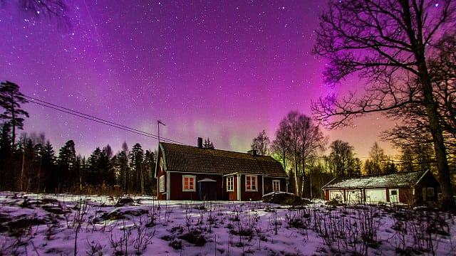 Polarlichter in Südschweden Polarlichter in Südschweden