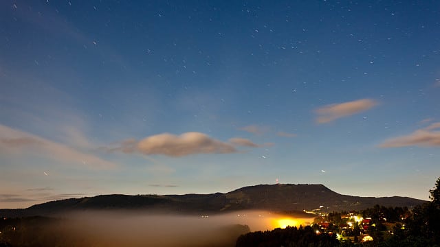 Sterne über dem Schöckl in Graz Sterne über dem Schöckl in Graz