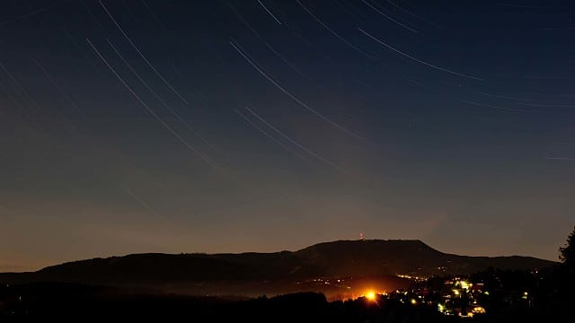 Sterne über dem Schöckl in Graz Sterne über dem Schöckl in Graz
