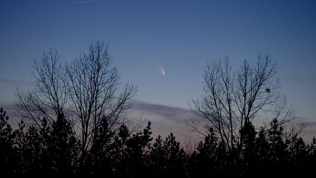 Komet C/2011 L4 PANSTARRS in der Niederlausitz Komet C/2011 L4 PANSTARRS in der Niederlausitz