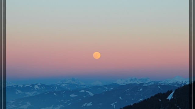 Vollmond über Schladming WM 2013 Vollmond über Schladming WM 2013