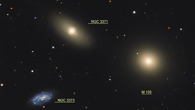 Messier 105 Galaxiengruppe (Objekte) Messier 105 Galaxiengruppe (Objekte)