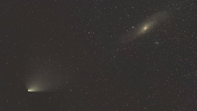 Panstarrs bei M31 Panstarrs bei M31
