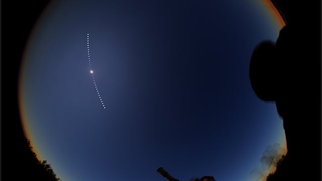 Ganzhimmel-Komposit des Finsternisverlaufs, USA 2017 Ganzhimmel-Komposit des Finsternisverlaufs, USA 2017