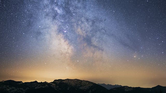 Milchstraßenzentrum über den Alpen Milchstraßenzentrum über den Alpen