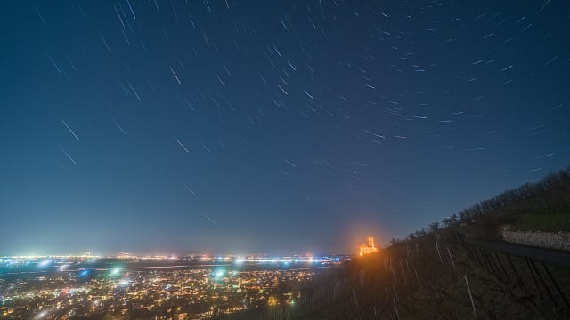 Sternspuren über Schriesheim Sternspuren über Schriesheim