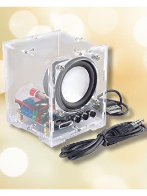 Bluetooth Minilautsprecher mit den Maßen von 70  x 70 x 83 mm zusammenzubauen.