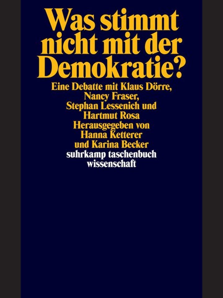 Hanna Ketterer, Karina Becker (Hg.): Was stimmt nicht mit der Demokratie?