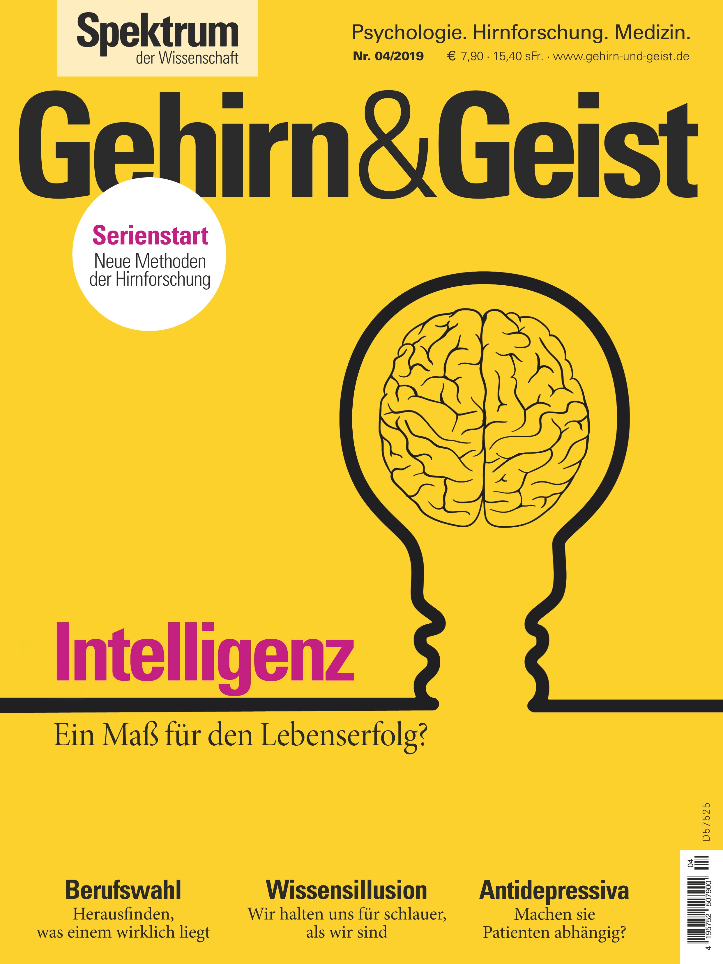 Intelligenz - Gehirn&Geist 4/2019 - Spektrum Der Wissenschaft