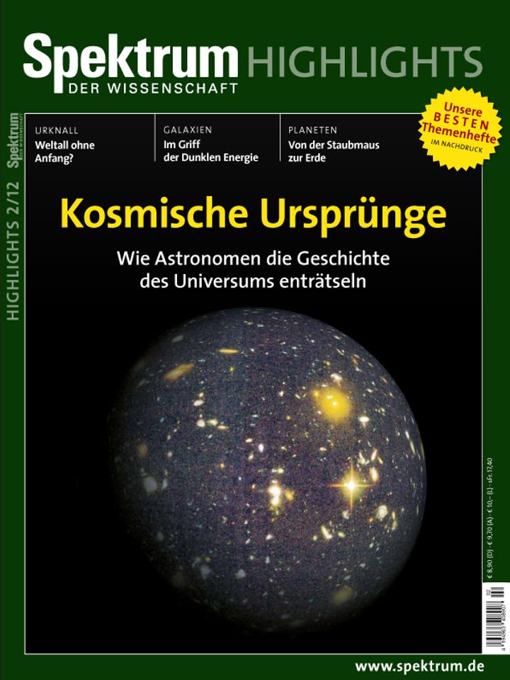 Spektrum der Wissenschaft Highlights 2/2012<br /> Kosmische Ursprünge