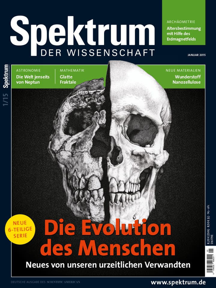 Spektrum der Wissenschaft – 1/2015 – Die Evolution des Menschen