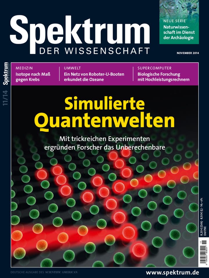 Spektrum der Wissenschaft - 11/2014 - Simulierte Quantenwelten