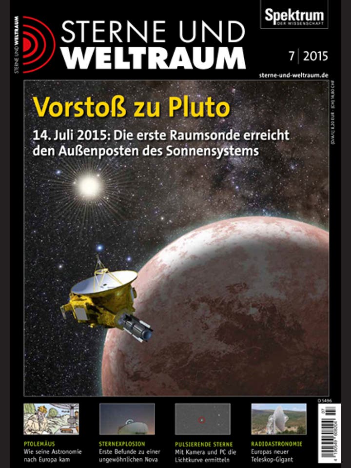 Sterne und Weltraum - 7/2015 - Vorstoß zu Pluto
