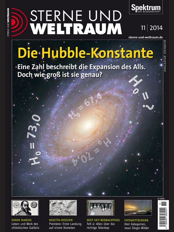 Sterne und Weltraum – 11/2014 – Die Hubble-Konstante