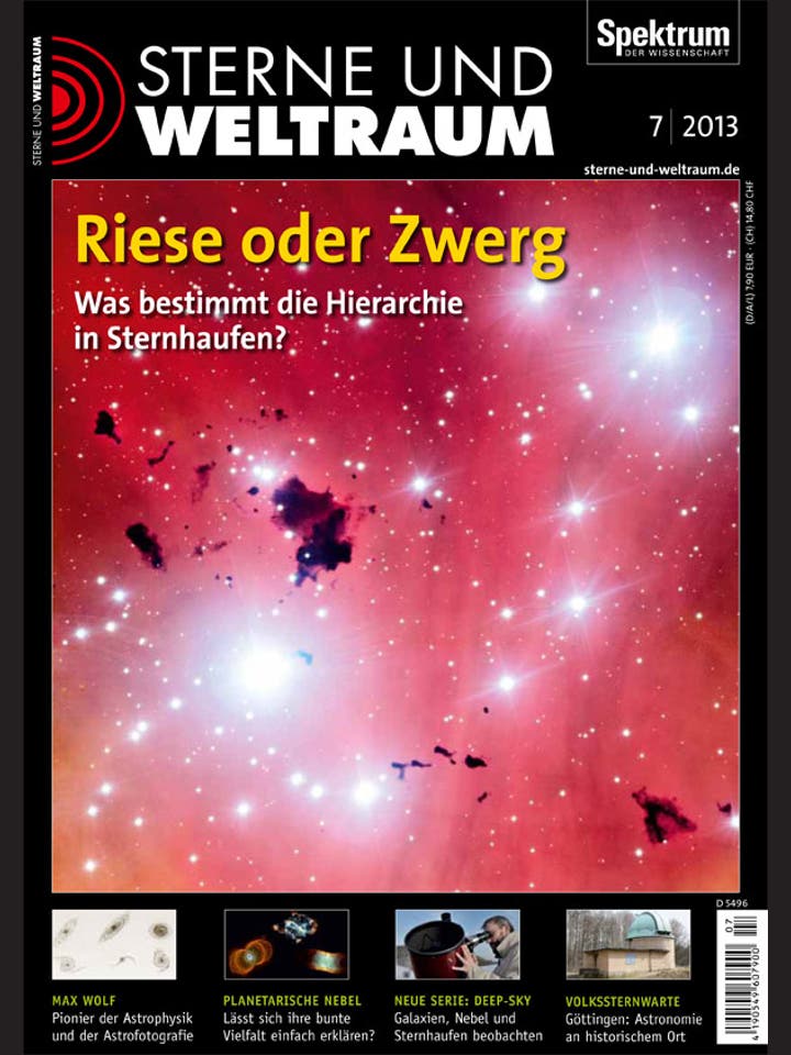 Sterne und Weltraum - 7/2013 - Riese oder Zwerg: Was bestimmt die Hierarchie in Sternhaufen?