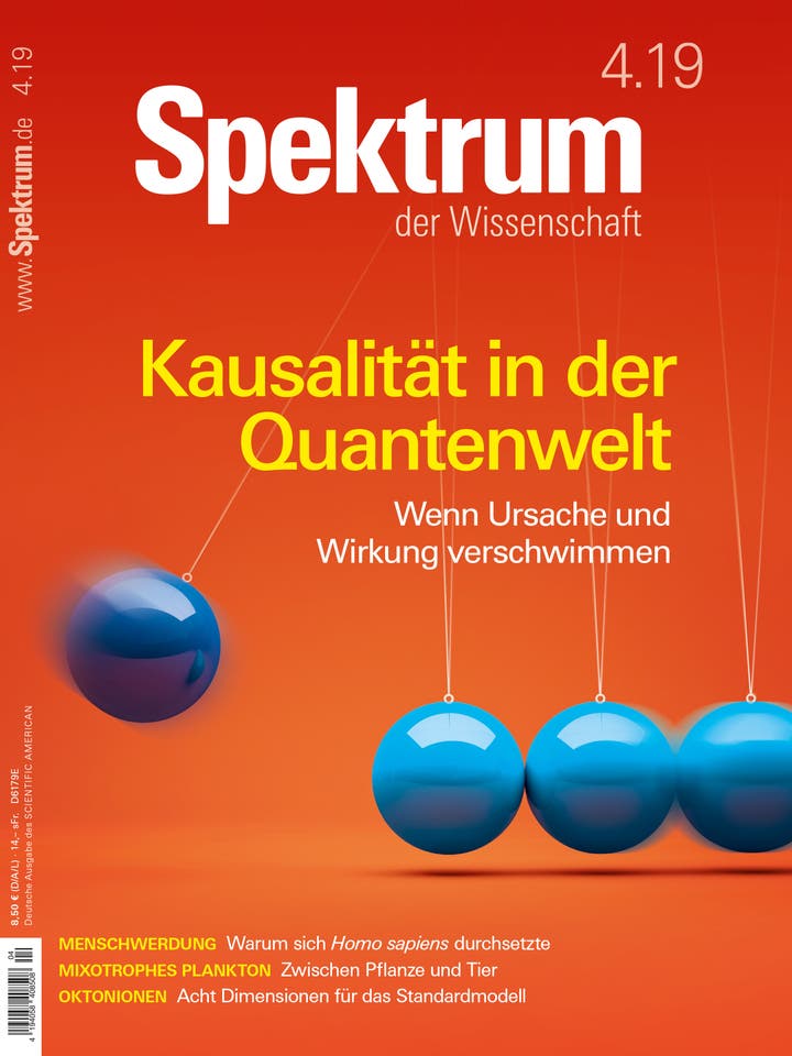 Spektrum der Wissenschaft - 4/2019 - Kausalität in der Quantenwelt