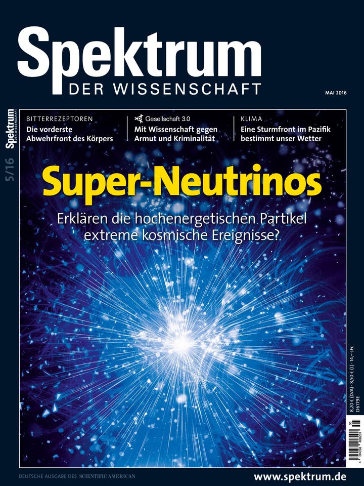 Spektrum der Wissenschaft – 5/2016 – Super-Neutrinos