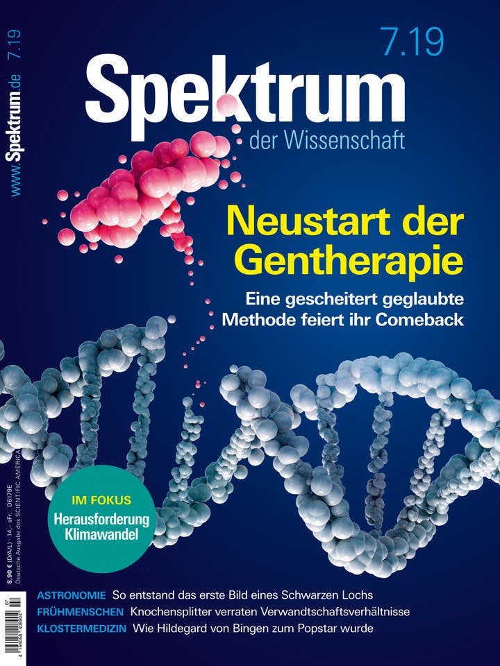 Spektrum der Wissenschaft - 7/2019 - Neustart der Gentherapie