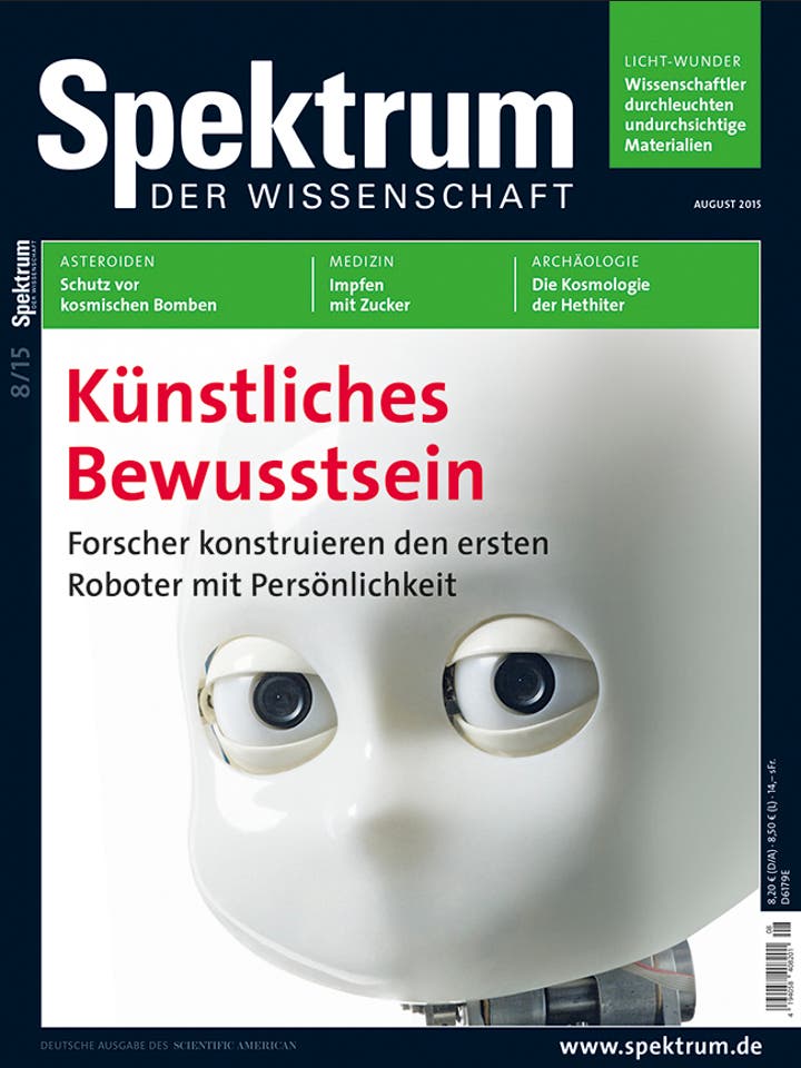Spektrum der Wissenschaft - 8/2015 - Künstliches Bewusstsein