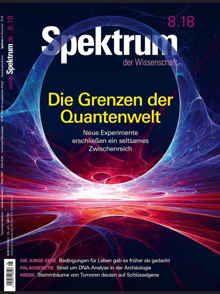 Spektrum der Wissenschaft - 8/2018 - Die Grenzen der Quantenwelt
