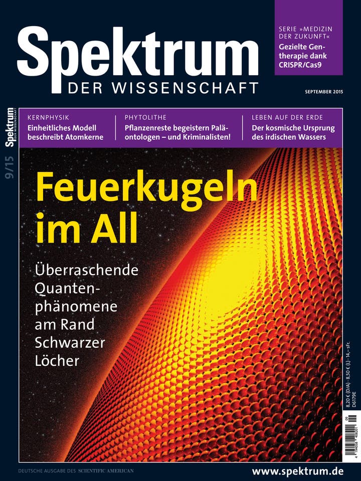Spektrum der Wissenschaft – 9/2015 – Feuerkugeln im All