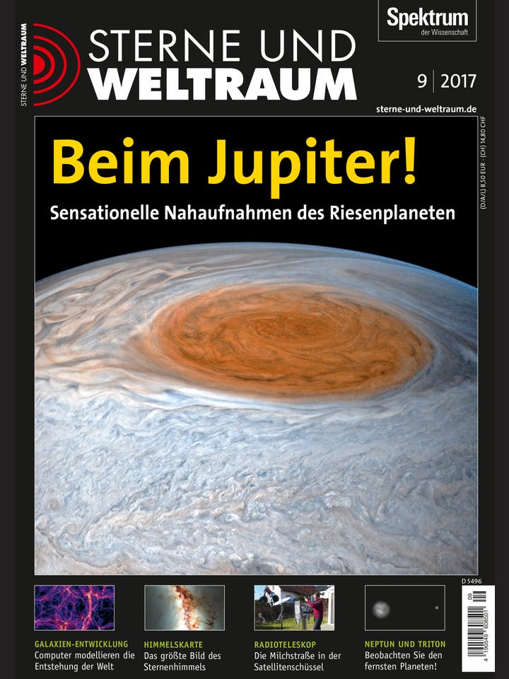 Sterne und Weltraum – 9/2017 – Beim Jupiter!