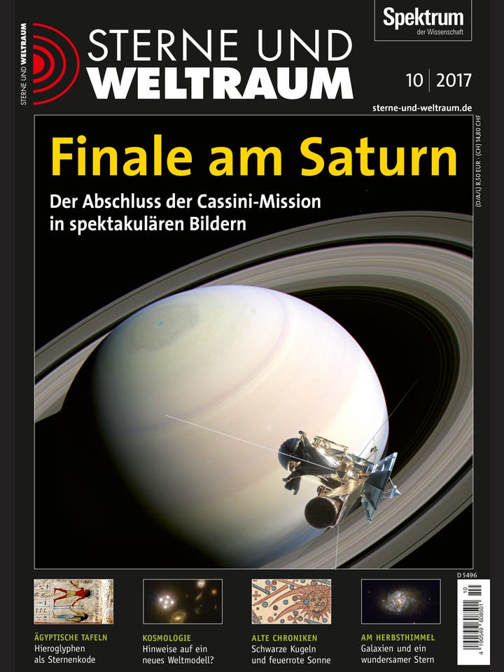 Sterne und Weltraum – 10/2017 – Finale am Saturn