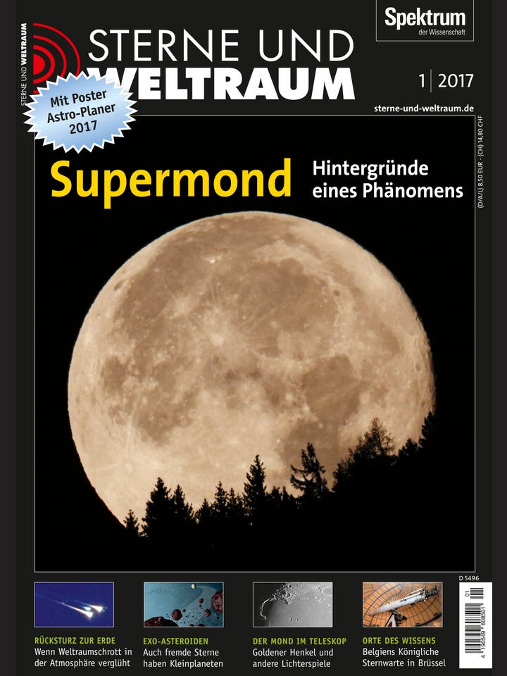 Sterne und Weltraum - 1/2017 - Supermond