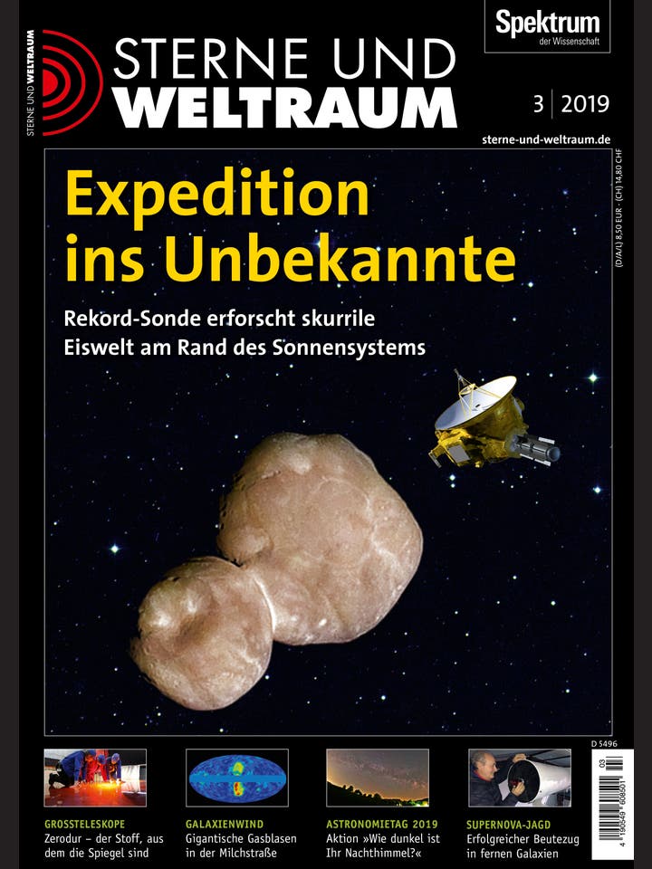 Sterne und Weltraum – 3/2019 – Expedition ins Unbekannte
