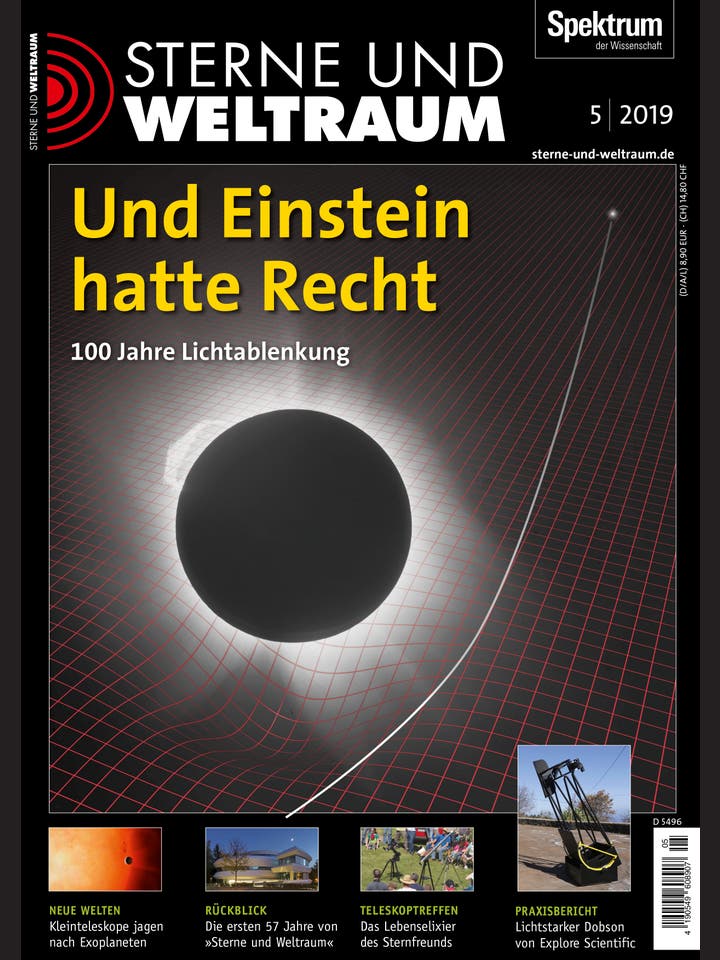 Sterne und Weltraum – 5/2019 – Und Einstein hatte Recht